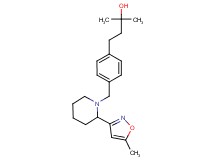 2-methyl-4-(4-{[2-(5-methyl-3-isoxazolyl)-1-piperidinyl]methyl}phenyl)-2-butanol