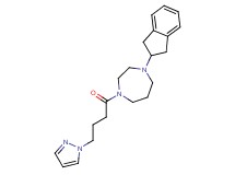 1-(2,3-dihydro-1H-inden-2-yl)-4-[4-(1H-pyrazol-1-yl)butanoyl]-1,4-diazepane