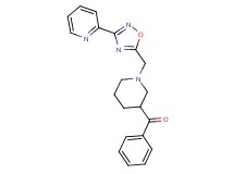 phenyl(1-{[3-(2-pyridinyl)-1,2,4-oxadiazol-5-yl]methyl}-3-piperidinyl)methanone