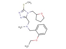 (2-ethoxybenzyl)methyl{[5-(methylthio)-4-(tetrahydro-2-furanylmethyl)-4H-1,2,4-triazol-3-yl]methyl}amine