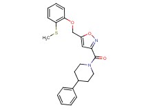 1-[(5-{[2-(methylthio)phenoxy]methyl}-3-isoxazolyl)carbonyl]-4-phenylpiperidine