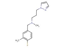 (4-fluoro-3-methylbenzyl)methyl[3-(1H-pyrazol-1-yl)propyl]amine