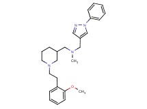 ({1-[2-(2-methoxyphenyl)ethyl]-3-piperidinyl}methyl)methyl[(1-phenyl-1H-pyrazol-4-yl)methyl]amine