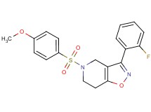 3-(2-fluorophenyl)-5-[(4-methoxyphenyl)sulfonyl]-4,5,6,7-tetrahydroisoxazolo[4,5-c]pyridine