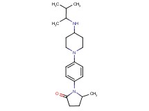 1-(4-{4-[(1,2-dimethylpropyl)amino]piperidin-1-yl}phenyl)-5-methylpyrrolidin-2-one