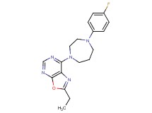 2-ethyl-7-[4-(4-fluorophenyl)-1,4-diazepan-1-yl][1,3]oxazolo[5,4-d]pyrimidine