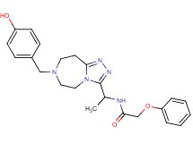 N-{1-[7-(4-hydroxybenzyl)-6,7,8,9-tetrahydro-5H-[1,2,4]triazolo[4,3-d][1,4]diazepin-3-yl]ethyl}-2-phenoxyacetamide