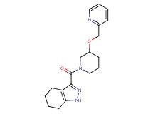 3-{[3-(pyridin-2-ylmethoxy)piperidin-1-yl]carbonyl}-4,5,6,7-tetrahydro-1H-indazole