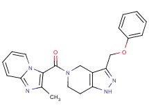 5-[(2-methylimidazo[1,2-a]pyridin-3-yl)carbonyl]-3-(phenoxymethyl)-4,5,6,7-tetrahydro-1H-pyrazolo[4,3-c]pyridine trifluoroacetate