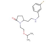 5-{2-[(3-fluorobenzyl)amino]ethyl}-1-(2-isopropoxyethyl)-2-pyrrolidinone