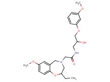 2-(2-ethyl-7-methoxy-2,3-dihydro-1,4-benzoxazepin-4(5H)-yl)-N-[2-hydroxy-3-(3-methoxyphenoxy)propyl]acetamide