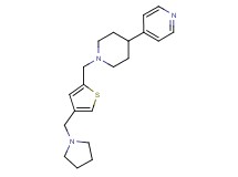 4-(1-{[4-(pyrrolidin-1-ylmethyl)-2-thienyl]methyl}piperidin-4-yl)pyridine