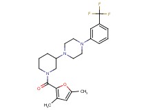 1-[1-(3,5-dimethyl-2-furoyl)-3-piperidinyl]-4-[3-(trifluoromethyl)phenyl]piperazine