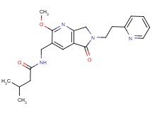N-{[2-methoxy-5-oxo-6-(2-pyridin-2-ylethyl)-6,7-dihydro-5H-pyrrolo[3,4-b]pyridin-3-yl]methyl}-3-methylbutanamide