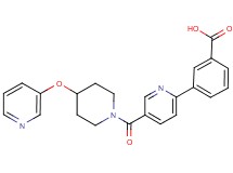 3-(5-{[4-(pyridin-3-yloxy)piperidin-1-yl]carbonyl}pyridin-2-yl)benzoic acid
