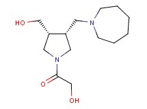 2-[(3R*,4R*)-3-(1-azepanylmethyl)-4-(hydroxymethyl)-1-pyrrolidinyl]-2-oxoethanol
