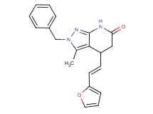 2-benzyl-4-[(E)-2-(2-furyl)vinyl]-3-methyl-2,4,5,7-tetrahydro-6H-pyrazolo[3,4-b]pyridin-6-one
