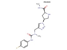 (4S)-4-(4-{[{[(4-fluorophenyl)amino]carbonyl}(methyl)amino]methyl}-1H-1,2,3-triazol-1-yl)-N-methyl-L-prolinamide hydrochloride