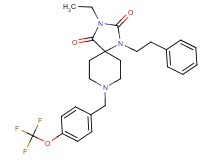 3-ethyl-1-(2-phenylethyl)-8-[4-(trifluoromethoxy)benzyl]-1,3,8-triazaspiro[4.5]decane-2,4-dione