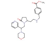 methyl 4-{[(2-{1-[2-(4-morpholinyl)-2-(3-pyridinyl)ethyl]-5-oxo-2-pyrrolidinyl}ethyl)amino]methyl}benzoate