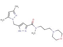 5-[(3,5-dimethyl-1H-pyrazol-1-yl)methyl]-N-methyl-N-[3-(4-morpholinyl)propyl]-1H-pyrazole-3-carboxamide