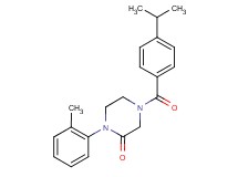 4-(4-isopropylbenzoyl)-1-(2-methylphenyl)-2-piperazinone