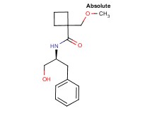 N-[(1S)-1-benzyl-2-hydroxyethyl]-1-(methoxymethyl)cyclobutanecarboxamide