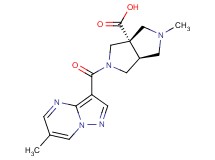 (3aS*,6aS*)-2-methyl-5-[(6-methylpyrazolo[1,5-a]pyrimidin-3-yl)carbonyl]hexahydropyrrolo[3,4-c]pyrrole-3a(1H)-carboxylic acid