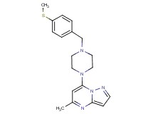 5-methyl-7-{4-[4-(methylthio)benzyl]-1-piperazinyl}pyrazolo[1,5-a]pyrimidine