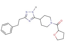 4-[3-(2-phenylethyl)-1H-1,2,4-triazol-5-yl]-1-(tetrahydrofuran-2-ylcarbonyl)piperidine