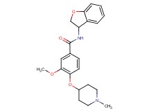 N-(2,3-dihydro-1-benzofuran-3-yl)-3-methoxy-4-[(1-methylpiperidin-4-yl)oxy]benzamide