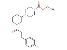 ethyl 4-{1-[3-(4-fluorophenyl)propanoyl]-3-piperidinyl}-1-piperazinecarboxylate