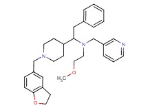 1-[1-(2,3-dihydro-1-benzofuran-5-ylmethyl)-4-piperidinyl]-N-(2-methoxyethyl)-2-phenyl-N-(3-pyridinylmethyl)ethanamine