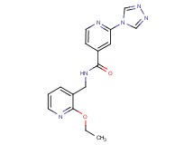N-[(2-ethoxypyridin-3-yl)methyl]-2-(4H-1,2,4-triazol-4-yl)isonicotinamide