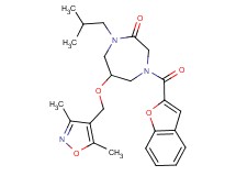 4-(1-benzofuran-2-ylcarbonyl)-6-[(3,5-dimethyl-4-isoxazolyl)methoxy]-1-isobutyl-1,4-diazepan-2-one
