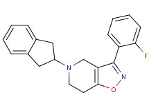 5-(2,3-dihydro-1H-inden-2-yl)-3-(2-fluorophenyl)-4,5,6,7-tetrahydroisoxazolo[4,5-c]pyridine
