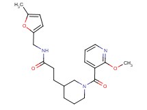 3-{1-[(2-methoxypyridin-3-yl)carbonyl]piperidin-3-yl}-N-[(5-methyl-2-furyl)methyl]propanamide