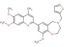 7-(6,7-dimethoxy-4-methyl-2-quinolinyl)-9-methoxy-4-(2-thienylmethyl)-2,3,4,5-tetrahydro-1,4-benzoxazepine