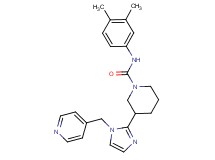 N-(3,4-dimethylphenyl)-3-[1-(pyridin-4-ylmethyl)-1H-imidazol-2-yl]piperidine-1-carboxamide