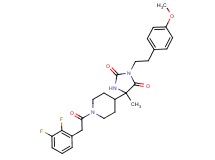 5-{1-[(2,3-difluorophenyl)acetyl]-4-piperidinyl}-3-[2-(4-methoxyphenyl)ethyl]-5-methyl-2,4-imidazolidinedione