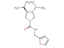 (3S*,4R*)-3-(dimethylamino)-N-(2-furylmethyl)-4-isopropylpyrrolidine-1-carboxamide