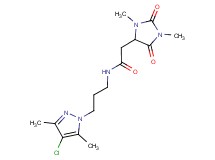 N-[3-(4-chloro-3,5-dimethyl-1H-pyrazol-1-yl)propyl]-2-(1,3-dimethyl-2,5-dioxo-4-imidazolidinyl)acetamide