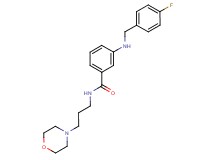 3-[(4-fluorobenzyl)amino]-N-(3-morpholin-4-ylpropyl)benzamide