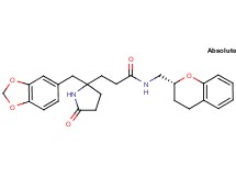 3-[2-(1,3-benzodioxol-5-ylmethyl)-5-oxo-2-pyrrolidinyl]-N-[(2R)-3,4-dihydro-2H-chromen-2-ylmethyl]propanamide