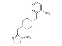 1-(2-methylbenzyl)-4-[(1-methyl-1H-imidazol-2-yl)methyl]piperazine