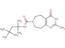 2-methyl-4-oxo-N-(1,1,3,3-tetramethylbutyl)-3,4,5,6,8,9-hexahydro-7H-pyrimido[4,5-d]azepine-7-carboxamide