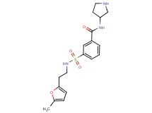 3-({[2-(5-methyl-2-furyl)ethyl]amino}sulfonyl)-N-pyrrolidin-3-ylbenzamide