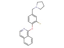 1-[2-fluoro-4-(pyrrolidin-1-ylmethyl)phenoxy]isoquinoline