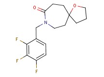 8-(2,3,4-trifluorobenzyl)-1-oxa-8-azaspiro[4.6]undecan-9-one