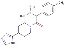 N,N-dimethyl-1-(4-methylphenyl)-2-oxo-2-[4-(4H-1,2,4-triazol-3-yl)-1-piperidinyl]ethanamine